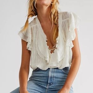Free People FP One Naya top in alabaster